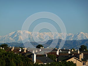 Aliso Viejo and snow Mt San Antonio photo