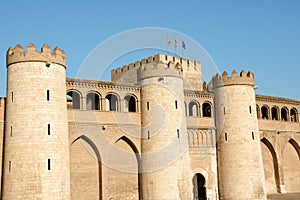 Aljaferia Palace in Zaragoza, Spain