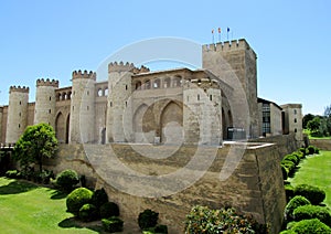 Aljaferia Palace in Zaragoza, Spain