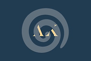 ALK abstract letter logo design