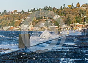 Alki Waterfront Waves 2