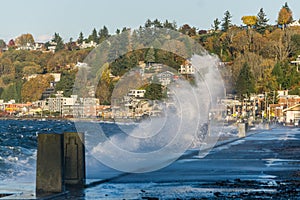 Alki Waterfront Waves 4