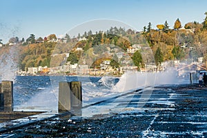 Alki Waterfront Waves 5