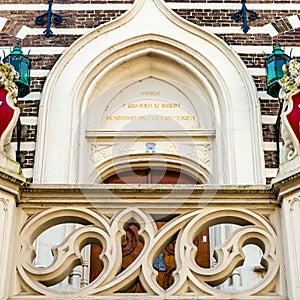 Alkmaar city hall architectural detail