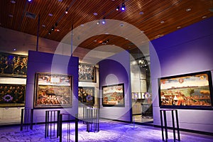 Alkmaar, Netherlands. January 2023. One of the showrooms of the Stedelijk Museum in Alkmaar.