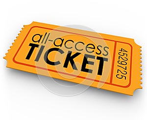 All Access Ticket for Rides Movie Show Concert Special Admission