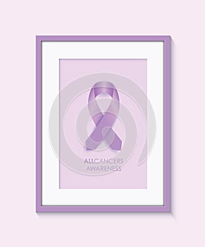 All cancers awareness frame photo