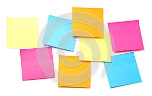 All colors of sticky notes