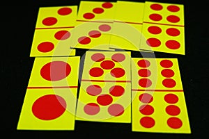 all Double cards in domino cards. Any four of the seven doubles