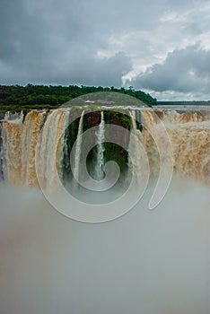 All flows that converge into Devil`s Throat at Iguazu Falls. Argentina