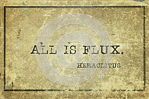 All is flux Heraclitus photo
