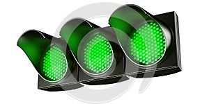 All green traffic light