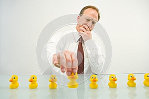 All his ducks in a row