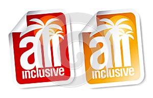 All inclusive labels. photo