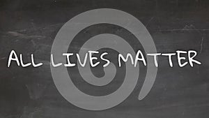 All Lives Matter Introduction, Hand Writes