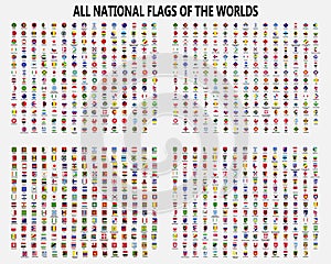 All national flags of the worlds.