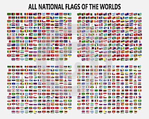 All national flags of the worlds.