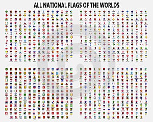 All national flags of the worlds.