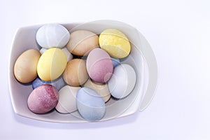 All Natural Dyed Easter Eggs