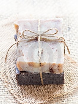 All natural handmade baobab and chocolate soaps