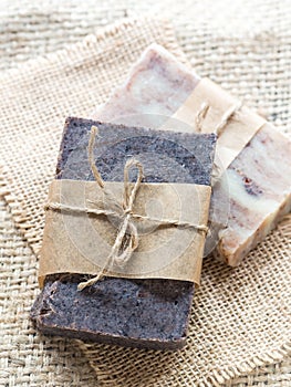 All natural handmade chocolate and baobab soaps