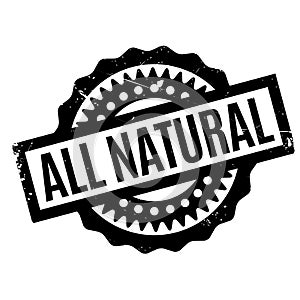 All Natural rubber stamp