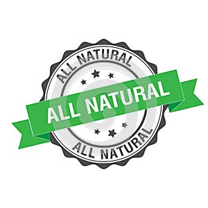 All natural stamp illustration