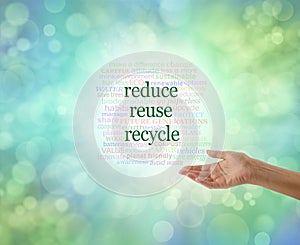 We all need to do this: Reduce Reuse Recycle