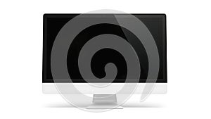 All-in- One Computer with Black Screen on White Background all-in-one desktop