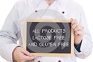 All products lactose free and gluten free