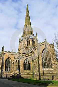 All Saint`s Church, Rotherham Minster, upright March, 2020.