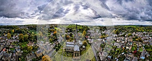 All Saints Church in Bakewell, a small market town and civil parish in the Derbyshire Dales district of Derbyshire,  lying on the