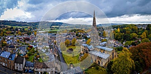 All Saints Church in Bakewell, a small market town and civil parish in the Derbyshire Dales district of Derbyshire,  lying on the