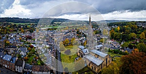 All Saints Church in Bakewell, a small market town and civil parish in the Derbyshire Dales district of Derbyshire,  lying on the