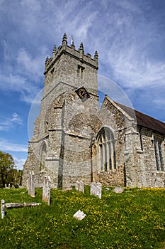 All Saints Church in Godshill, on the Isle of Wight