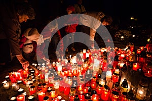 All Saints' day, Pezinok, Slovakia