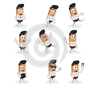 All set Human mascot and background