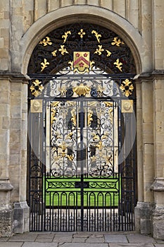 All Souls' College entrance gate, Oxford, United Kingdom