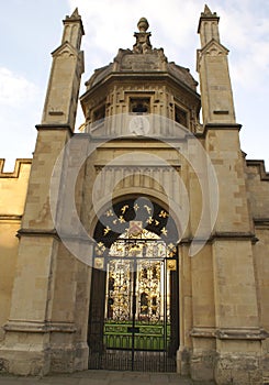 All Souls College gate, Oxford University, Oxford, England