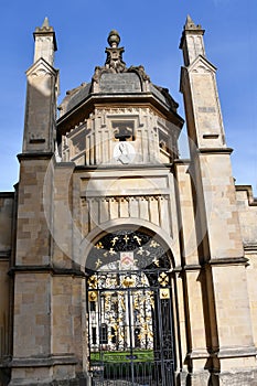 All Souls College ornate entrance gate
