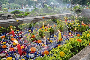 `All souls day` remembrance at old cemetary at south Park Street, Kolkata. photo