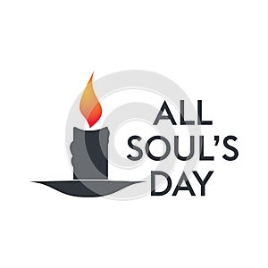 All souls day type  design.