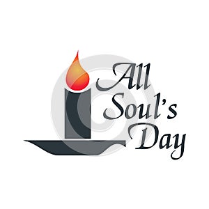 All souls day type  design.