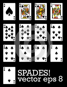 All of the Spades! Playing cards.