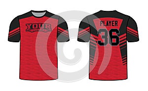 All sports team jersey design with an elegant edgy and wild look