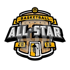 All stars of basketball, logo, emblem. photo
