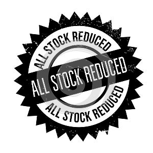 All Stock Reduced rubber stamp