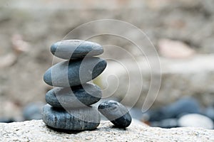 All the successful have a good support, zen stone, balance, rock, peaceful concept