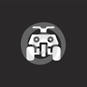 all terrain icon. Filled all terrain icon for website design and mobile, app development. all terrain icon from filled transport