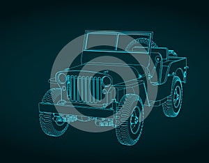 All-terrain vehicle blueprint